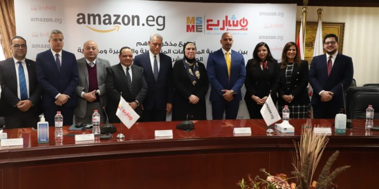 “جهاز المشروعات” يوقع مذكرة تفاهم مع “أمازون مصر” لدعم المشروعات المحلية