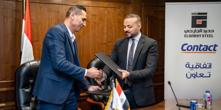“حديد الجارحي “يوقع بروتوكول تعاون مع كونتكت لتقسيط حديد التسليح للتجار والمستهلكين