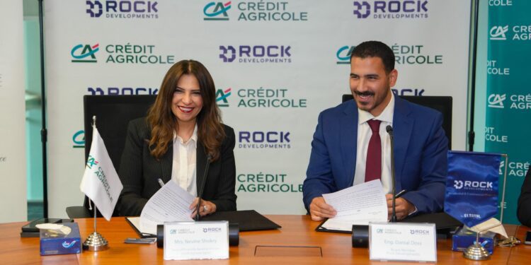 كريدي اجريكول يوقع بروتوكول لتمويل عقاري حر مع شركة Rock Developments