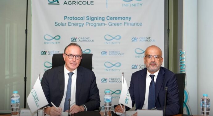كريدي أجريكول مصر وإنفنيتي يطلقان شراكة استراتيجية لتسريع وتيرة التحول نحو الطاقة الشمسية في مصر