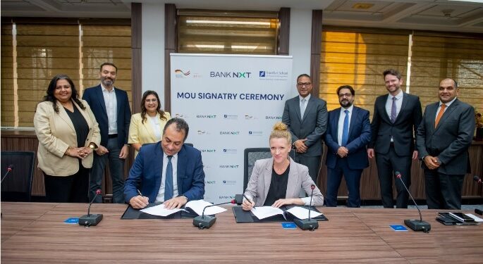 بنك نكست يوقّع مذكرة تفاهم مع كلية فرانكفورت للتمويل والإدارة وشركة شيمونيكس لدعم استراتيجيته للتحول المناخي